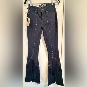 Idyllwind Dark Denim Studded Jeans